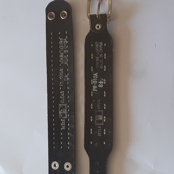 Vintage Leather Studded Bracelets - Picture 2 of 3